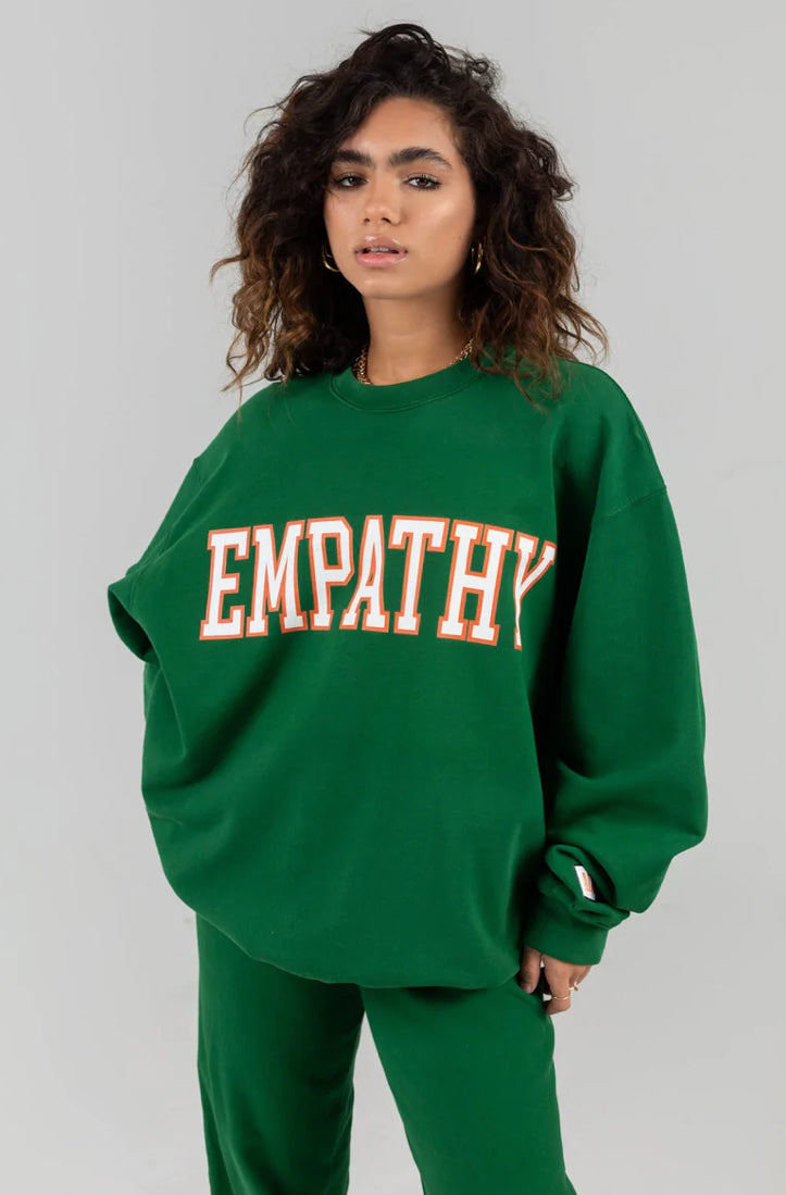 Green 2025 empathy sweatshirt