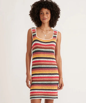 Fiona Crochet Multi Stripe