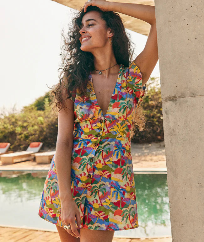 Camila Romper in Palm Scene