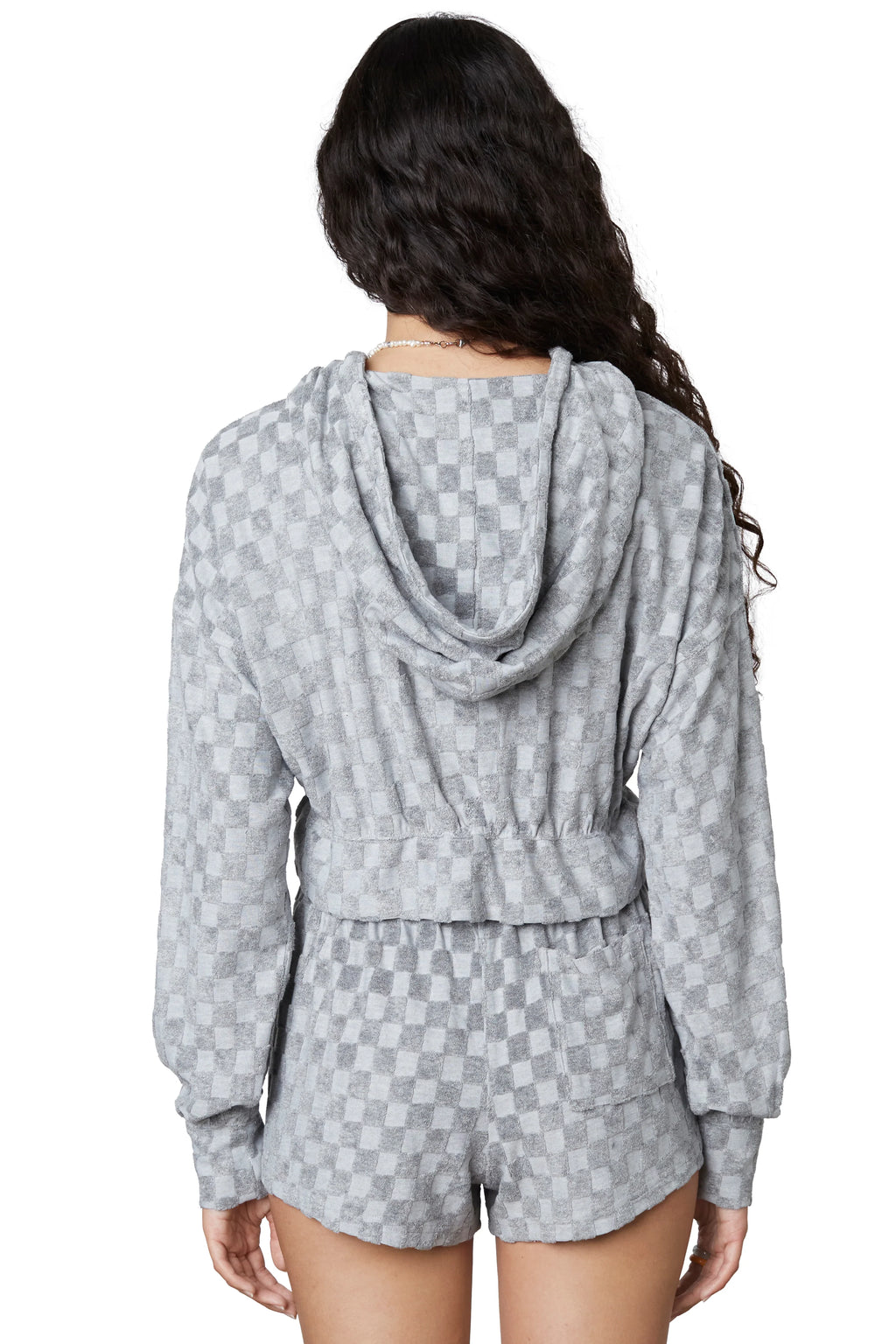 Terry Cloth Zip Hoodie