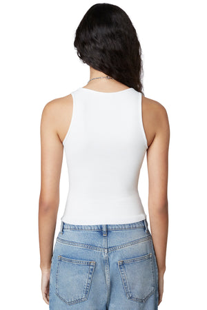 Notched Cami White