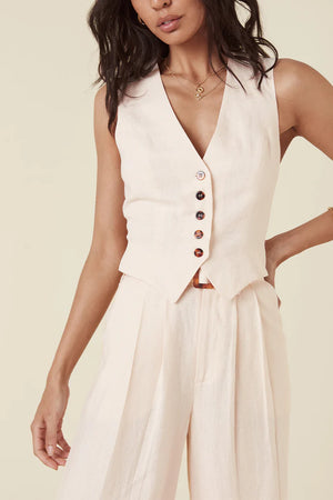 Every Single Day Linen Waistcoat