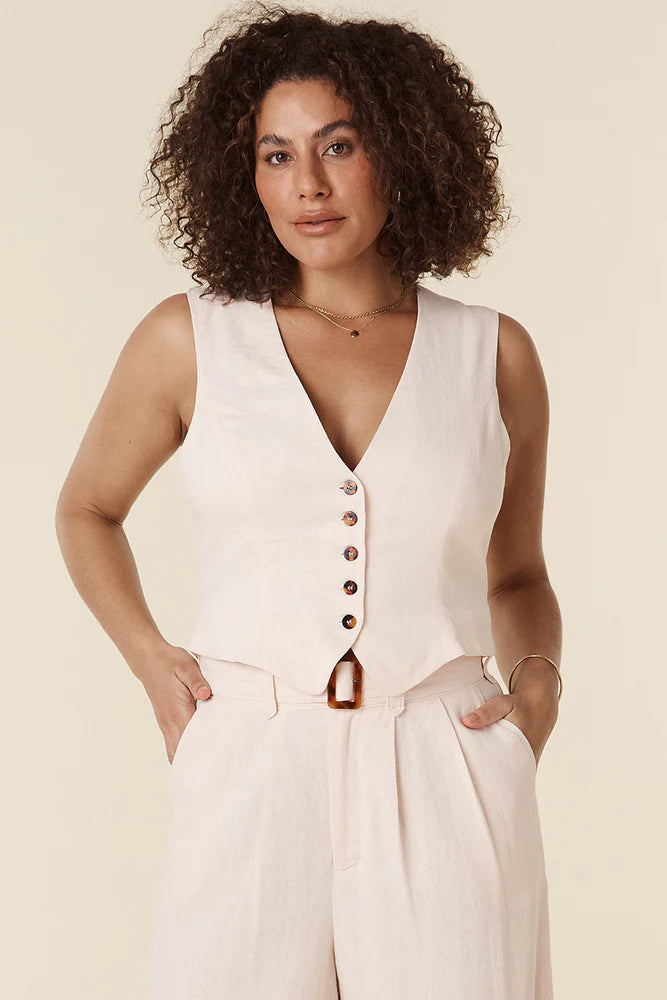 Every Single Day Linen Waistcoat